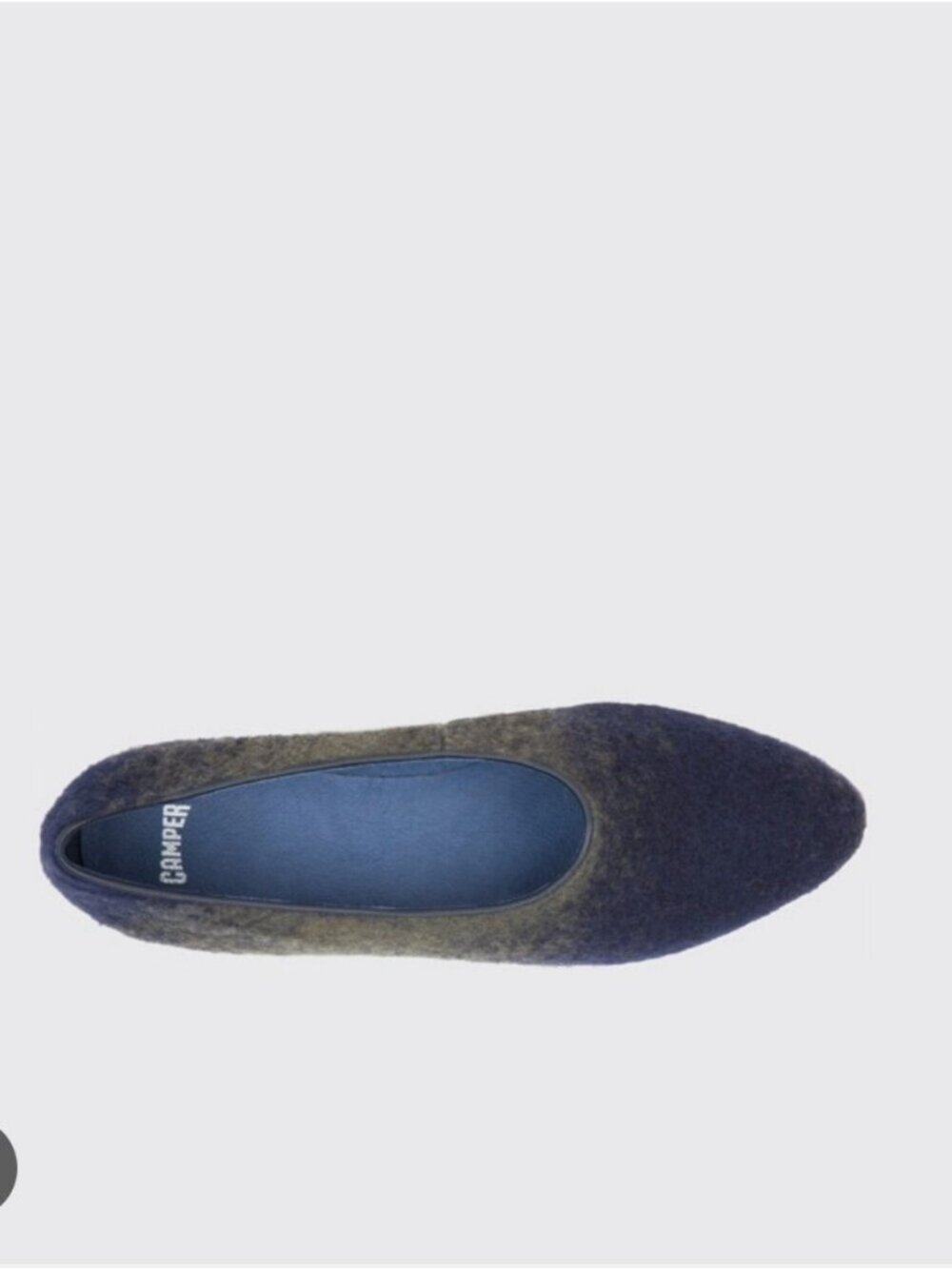 CAMPER | Isadora multicolour wool-blend flats water-repellent   Navy Ombre Sz 37